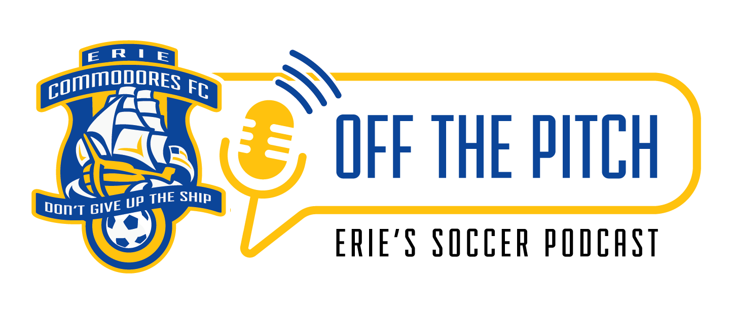 Off The Pitch with Erie Commodores Podcast Logo